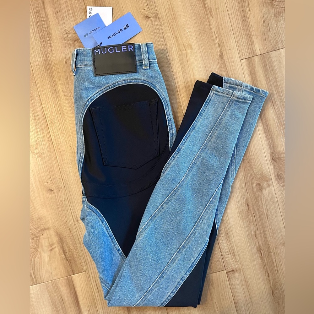 HM x Mugler jeans